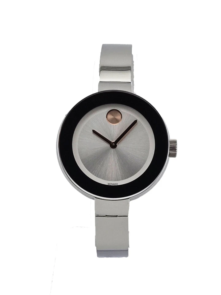 Movado Women's Bold Silver Dial Stainless Steel Watch - 3600194 ( )