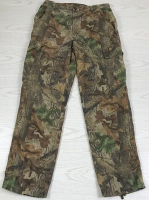 Vintage Camo Hunting Pants Men 32x32 Spartan Cargo Advantage Timber Made In USA - Image 1 of 4
