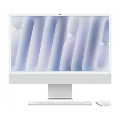 Apple iMac 24" All-in-One M4 chip 10 Core 16GB RAM 256GB SSD Silver MWUU3LL/A - Image 1 of 4
