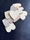 15X Wooden Love Hearts Craft Shapes 4Mmx4mm Candy Cart Wedding Crafts Diy