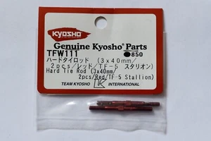 KYOSHO TFW111 Hard tie rod ( 3x40mm/2pcs/Red/ TF-5 ) Neuf/New - Bild 1 von 2