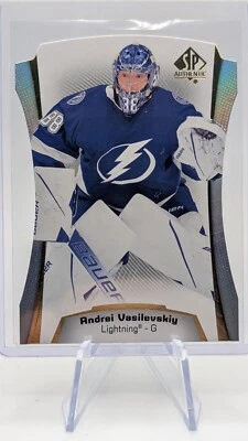 2021-22 SP AUTHENTIC DC-4 ANDREI VASILEVSKIY DIE-CUT LIGHTNING INSERT - Image 1 of 3