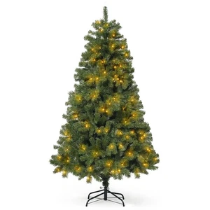 6 Feet Premium Pre-lit Artificial Christmas Tree w/ 800 LED Lights, Full Holiday - Picture 1 of 8