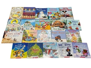 Lot of 20 CHRISTMAS/WINTER Themed Scholastic Classroom Children Picture Books A - Picture 1 of 1