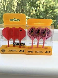 Cuesoul Rost AK5 Dart Flight & Shaft Combo X 2 - Medium Length Two Sets - Picture 1 of 8