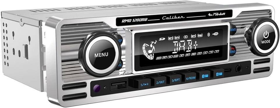 Caliber RMD120DAB-BT DAB+ USB Bluetooth MP3 Autoradio Tuner Oldtimer Retro Radio - Bild 1 von 3