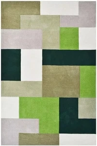 Abstract  Hand Tufted Rug Area, Blended wool, Indoor area , Living Room area - Picture 1 of 7