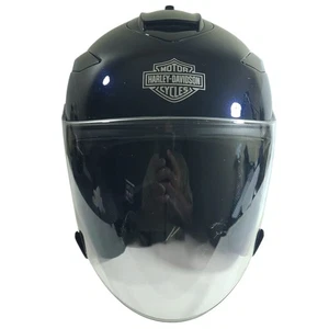 Harley Davidson Maywood Sun Shield Size MED Midnight Blue H27 3/4 Helmet EUC - Bild 1 von 16