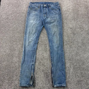 Mnml Jeans Herren 30 Blau Denim Baumwolle Skinny Leg Ankle Zip Button Fly Light Wash - Bild 1 von 6