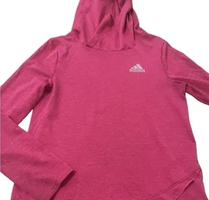 Adidas Girl's Hot Pink Pullover Sweatshirt Longsleeve with logo - Picture 1 of 5
