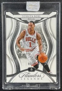 DERRICK ROSE 2024-25 PANINI FLAWLESS #115 LEGENDS DIAMOND GEM 6/10 BULLS - Picture 1 of 2