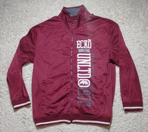 Ecko Unlimited Track Jacket Mens 2XL Full Zip Red Sweater Vtg Y2K 90s Streetwear - Picture 1 of 8