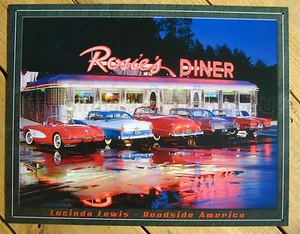 Rosie's Diner 5 CLASSIC CAR TIN SIGN Lewis metal retro decor garage 50's 1128 - Picture 1 of 4