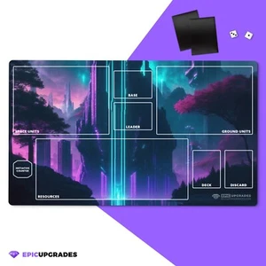 Star Wars Unlimited Playmat – Lumina Spire with Zones | 24" x 14" SWU TCG - Picture 1 of 9