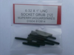 6-32  x 1" UNC GRUB SOCKET / ALLEN SCREWS  x 12 - Picture 1 of 1