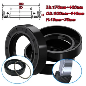 Rotary Bearing Oil Seals Lip Rotary Shaft Oil Seal with Garter Spring 170~400mm - Picture 1 of 15