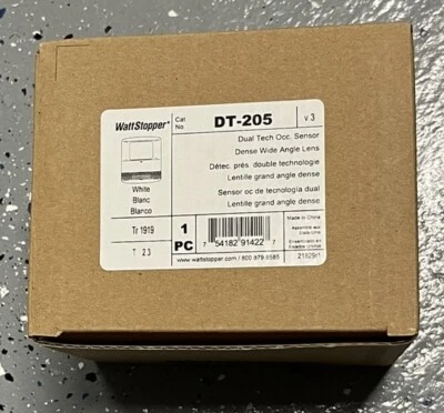 Wattstopper DT-205 Dual Technology Occupancy Sensor 24VDC, Infrared & Ultrasonic - Image 1 of 2