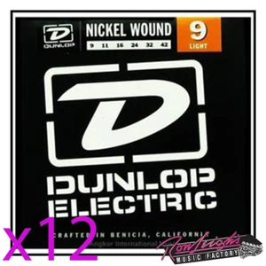 Jim Dunlop 9/42 Nickel Wound Light Electric Guitar Strings - Box of 12 - Picture 1 of 1