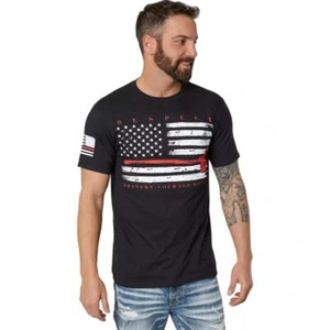 Men's Howitzer Respect Red Fire Support Y2K Patriotic USA Tee T-Shirt L-XL - Picture 1 of 2