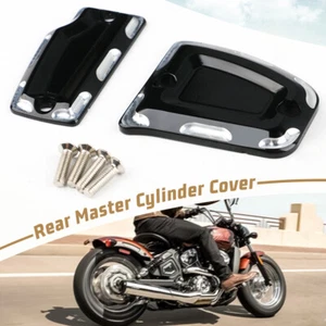 Fron Rear Master Cylinder Cover Motorcycle Aluminum For Indian Scout Sixty 16-22 - Picture 1 of 12