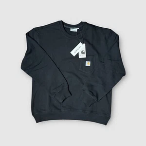Carhartt Sweat Pocket Loose Black Size L New Conditions 100% Cotton - Imagen 1 de 7