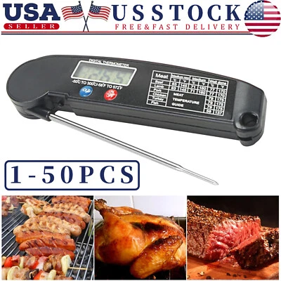 Instant Read Digital Meat Thermometer BBQ Grill Smoker For Kitchen Food Cooking - Image 1 of 4