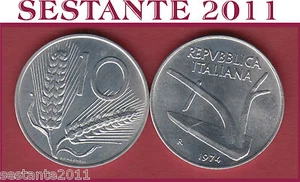 A10 ITALY REPUBBLICA ITALIANA 10 LIRE 1974 KM 93 FDC / UNC DA ROTOLINO - Imagen 1 de 1