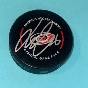 JACK ROLOVIC Signed Carolina HURRICANES Official GAME Puck Beckett (BAS) - Picture 1 of 3