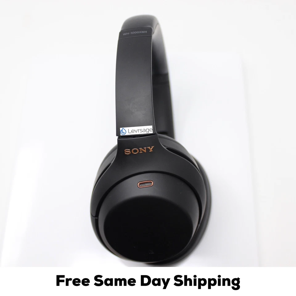 Fones de ouvido supra-auriculares sem fio Sony WH-1000XM4 com cancelamento de ruído (USADO) - Imagem 1 de 4