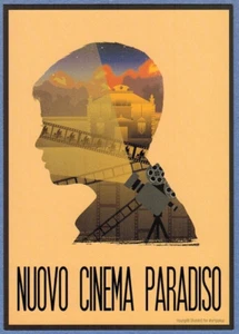 postcard Reproduction of Russian poster Movie NUOVO CINEMA PARADISO - Picture 1 of 2