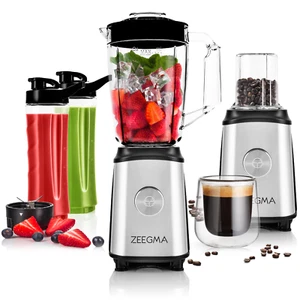 Standmixer 4-in-1 mit 1L Krug Elektrischer Smoothie Juicer Blender Kaffeemühle - Bild 1 von 9