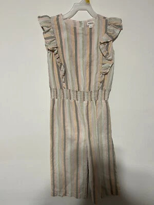 Mono forrado a rayas pastel Gymboree talla 5/6 para niñas Foto 1 de 4