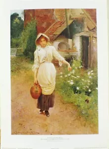 IMPRESIÓN/GOING TO THE WELL/ CARLTON ALFRED SMITH/48cms x 28 cms/victoriana/ - Imagen 1 de 1