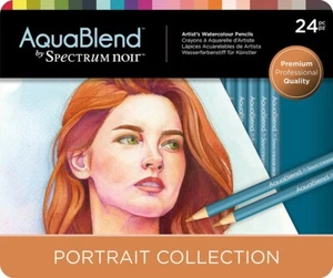SPECTRUM NOIR - AQUABLEND - ARTIST'S WATERCOLOUR PENCILS - PORTRAIT COLLECTION - Picture 1 of 2