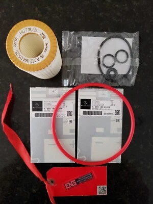 A0001802609 GENUINO MERCEDES-BENZ AMG Filtro de aceite de motor OEM KIT DE 2 FILTROS VONENG Foto 1 de 4