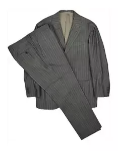 Tuta Sartorio Napoli by Kiton uomo 3-BTN pile lana taglia 42 R US nuova - Foto 1 di 11