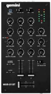 Gemini MXR-01BT 2-Channel Professional DJ Mixer W/Bluetooth Input Multiple phono - Picture 1 of 4
