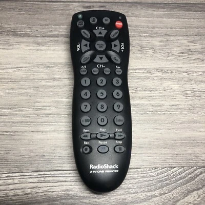 Radio Shack 3-IN-ONE Remote Control 15-2147  Tested Works - Image 1 of 3