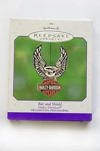 Hallmark Harley Davidson Bar and Shield - NIB - Die-cast Metal 2000 - Picture 1 of 5