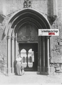 Cloister Saint Trophimus Arles, Photo Plate Glass, Positive 8, 5x10 Inches - Picture 1 of 3