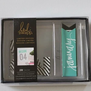 Heidi Swapp Magnetic Calendar American Crafts 28 pc Day Planner Home office New - Picture 1 of 5