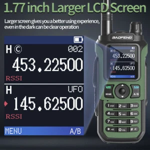 Wiederaufladbare Walkie Talkie 2 Way Ham Radio Baofeng UV-21 Pro V2 50KM Grünere - Zdjęcie 1 z 17
