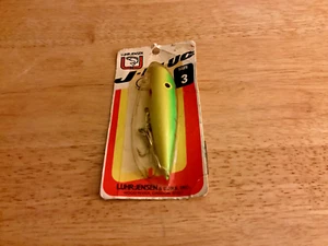 VINTAGE LUHR JENSEN J-Plug Green Chartreuse Ladderback (#5003-003-893)Size 3-NIP - Picture 1 of 5