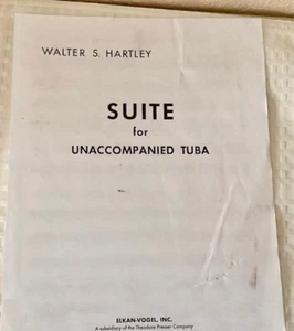 Suite for Unaccompanied Tuba by Walter S. Hartley - Picture 1 of 2