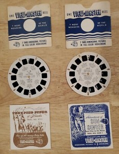2 - 1950s View Master Reels - The Pied Piper of Hamelin FT-11 & Sam Sawyer Sam-1