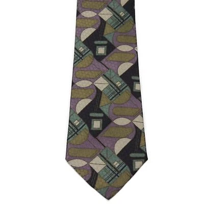 Corbata para hombre Giorgio Moreschi 100 % seda novedad púrpura 3 7/8" x 58" Foto 1 de 2