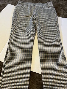 Kim Rogers Damen kariert vorne flach elastische Taille Pull-On Hose Größe 16S E204 - Bild 1 von 4