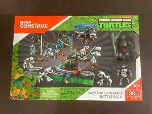 Mega Construx Classic TMNT Samurai Leonardo Battle Pack Complete - Picture 1 of 2