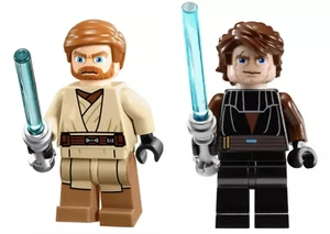 LEGO Star Wars Anakin Skywalker Obi-Wan Kenobi Minifigure Jedi 7931 Clone Wars - Picture 1 of 1