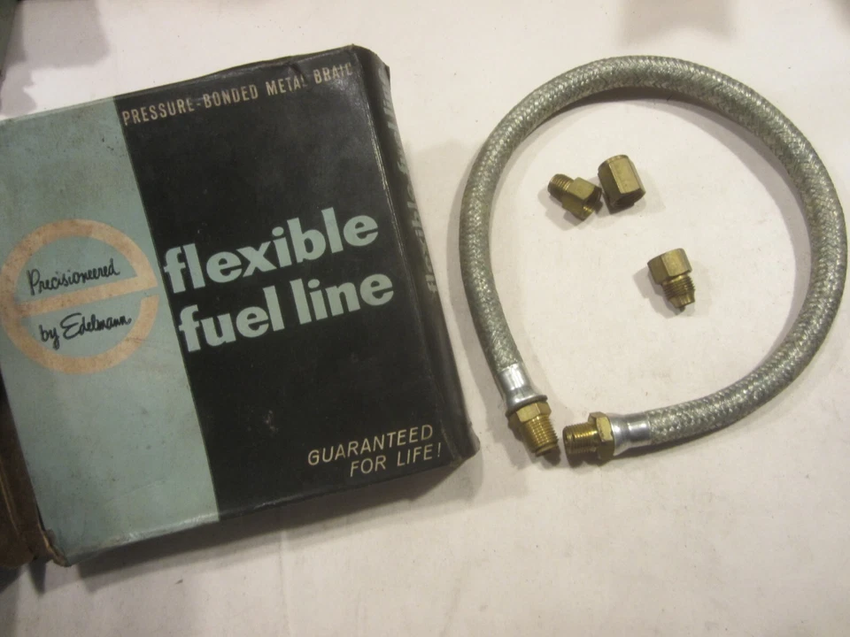 Vintage Edelmann 482-17 17 Inch Flexible Braided Fuel Line - Image 1 of 1